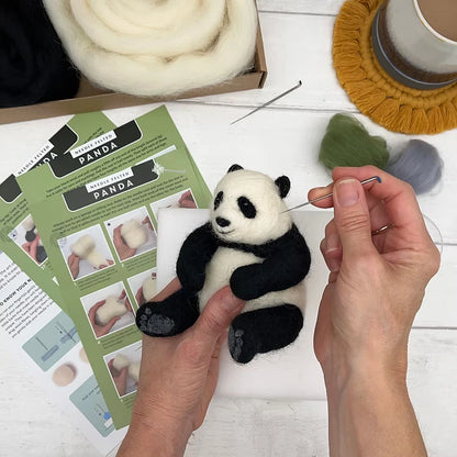 Panda Needle Felting Kit - image 3 - quilting supply from Quilted Joy
