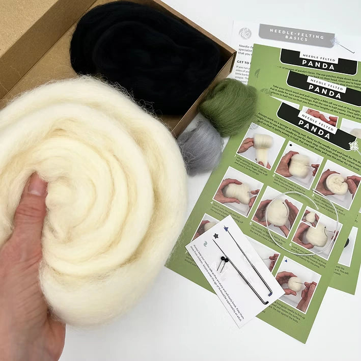 Panda Needle Felting Kit - image 4 - quilting supply from Quilted Joy