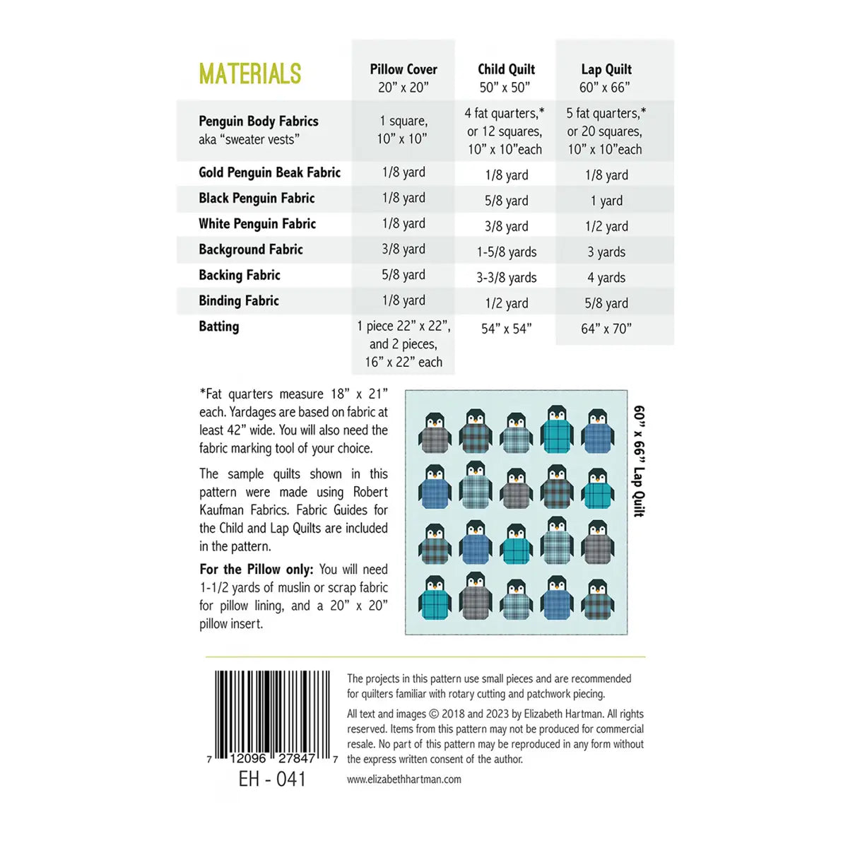 Penguin Party Quilt Pattern - image 2 - quilting pattern with step-by-step instructions
