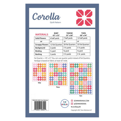 Corolla Pattern - image 2 - quilting supply from Quilted Joy