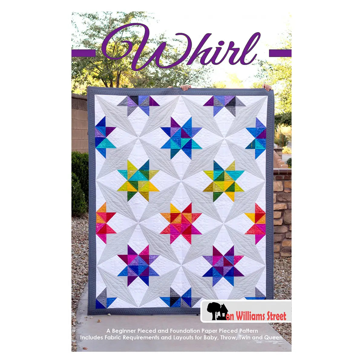 Whirl Quilt Pattern - image 1 - quilting pattern with step-by-step instructions