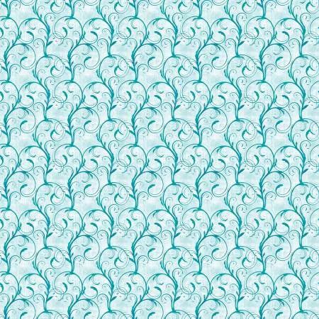 Ocean Swirl Light Teal Fabric Yardage
