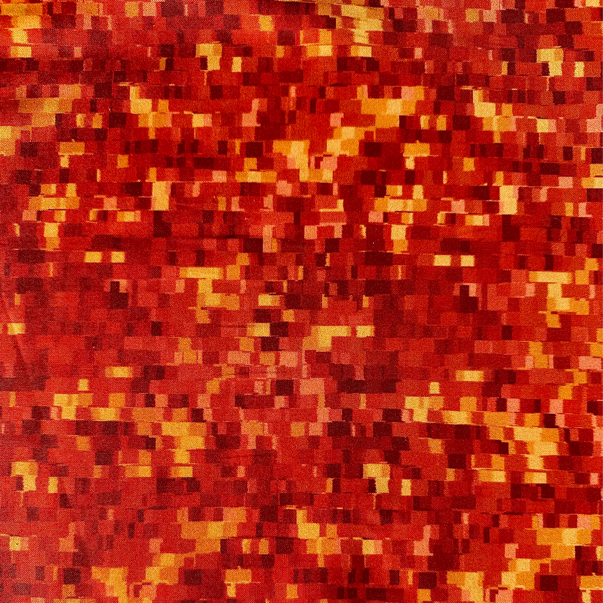 Ombre Squares Paprika Fabric Yardage