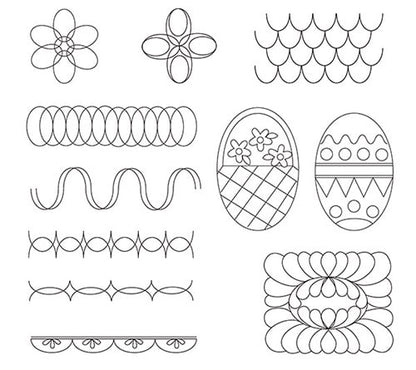 HQ Oval Templates Size B - image 3 - quilting supply from Quilted Joy