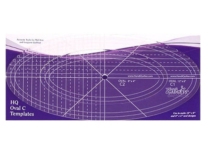 HQ Oval Templates Size B - image 5 - quilting supply from Quilted Joy