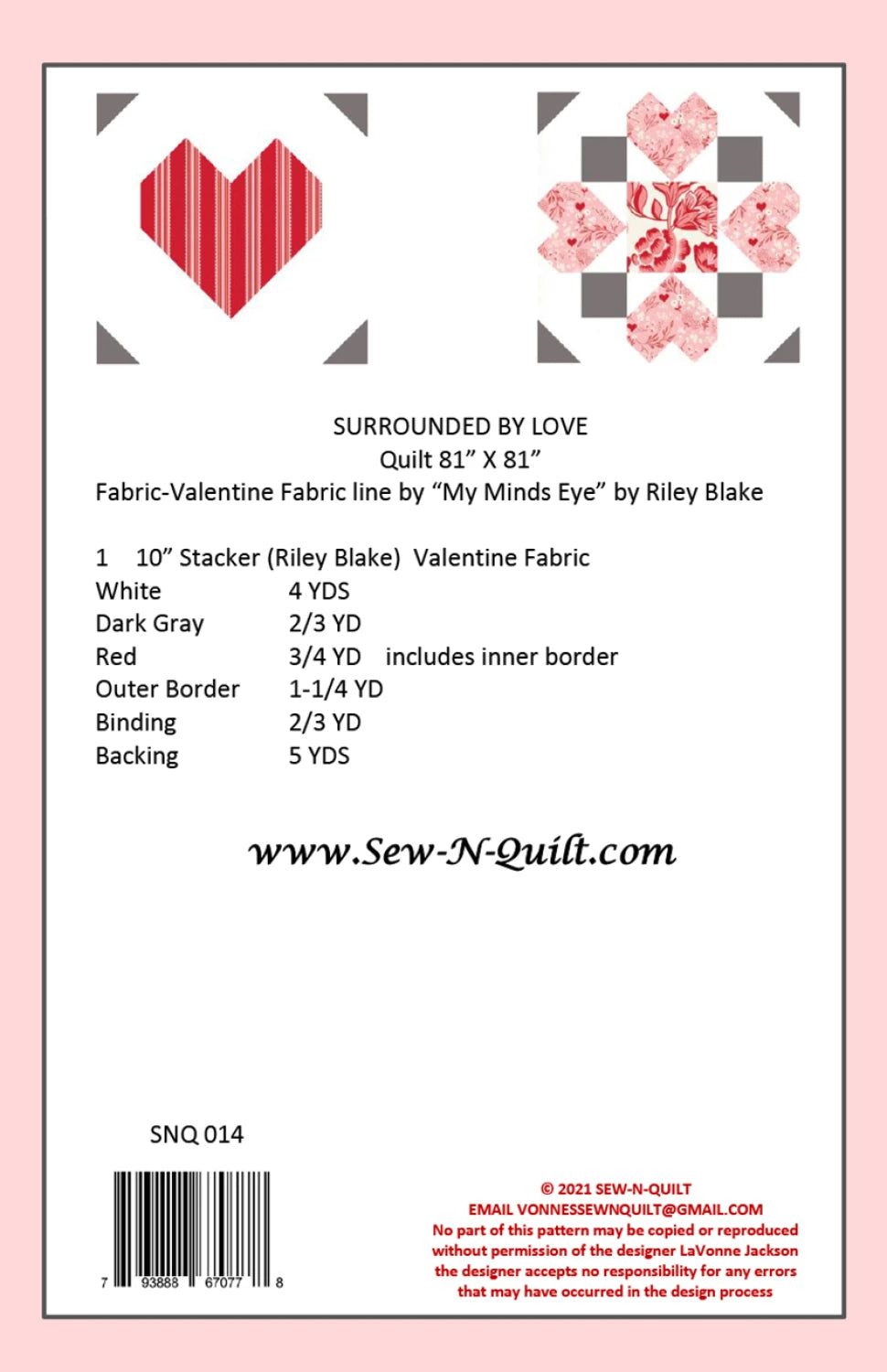 Surrounded by Love Quilt Pattern