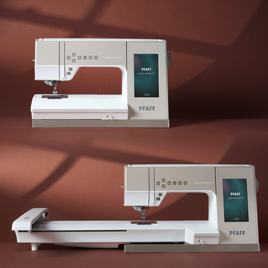 Pfaff Creative Elevate 680 Sewing Machine with Embroidery Expansion Capability