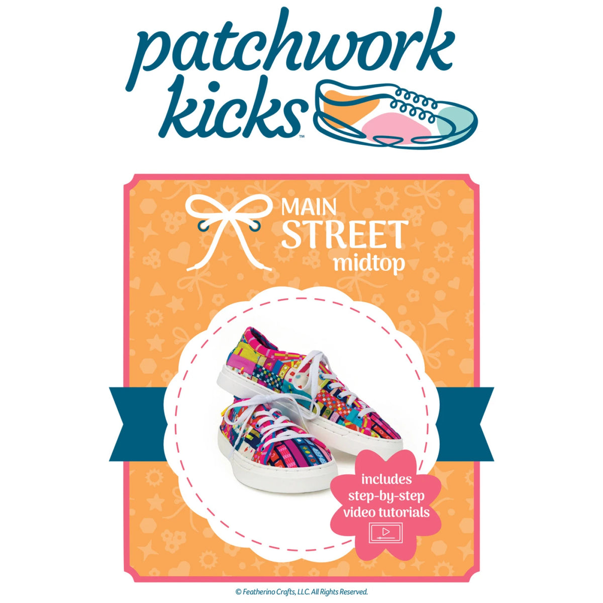 Patchwork Kicks Main Street Midtop shoe pattern