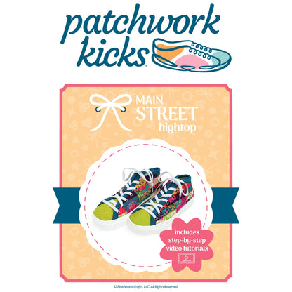 Patchwork Kicks Main Street Hightop shoe pattern
