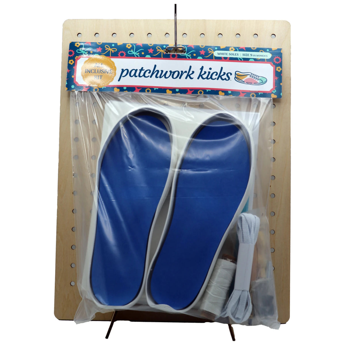 Patchwork Kicks White Shoe Kit custom fabric sneaker making kit by Checker