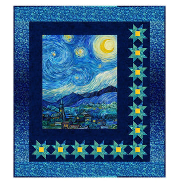 Stars at Midnight quilt kit complete with fabric and pattern