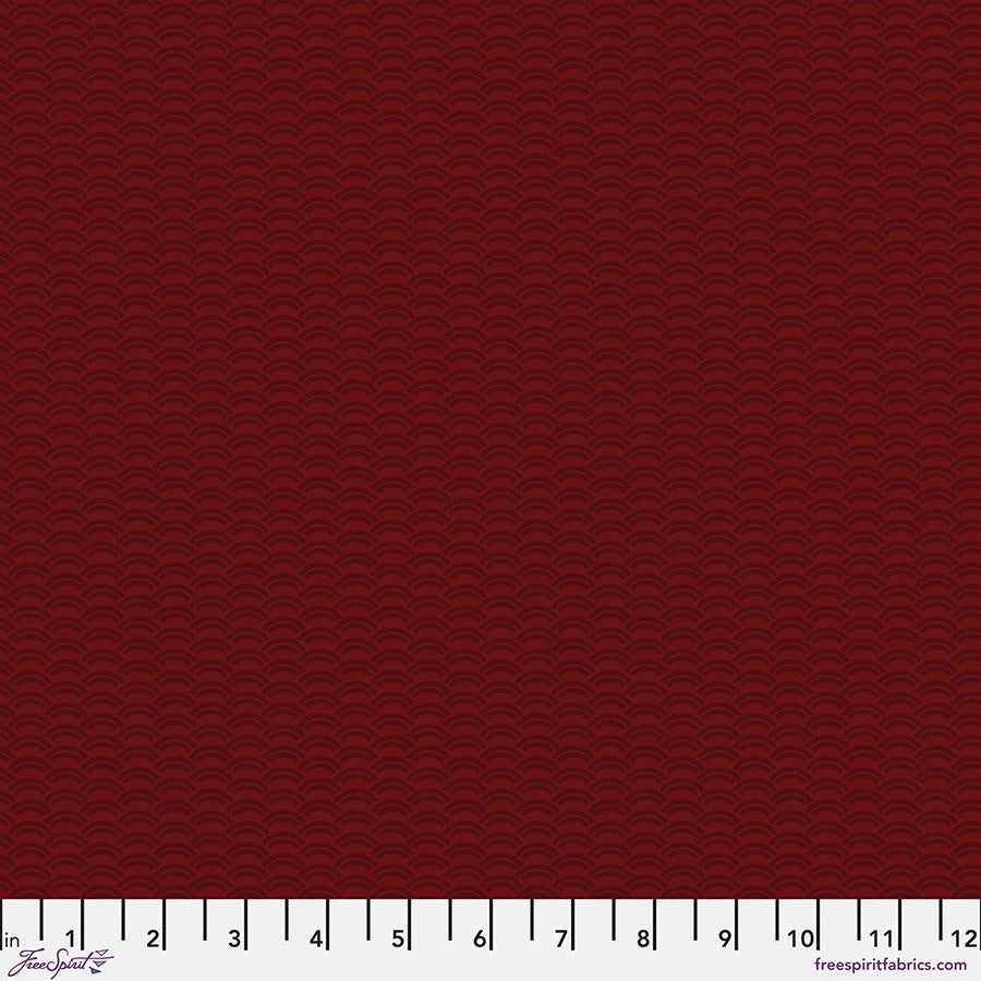 Chromatics Garnet Crescent Fabric Yardage - quilt fabric for sewing and quilting projects