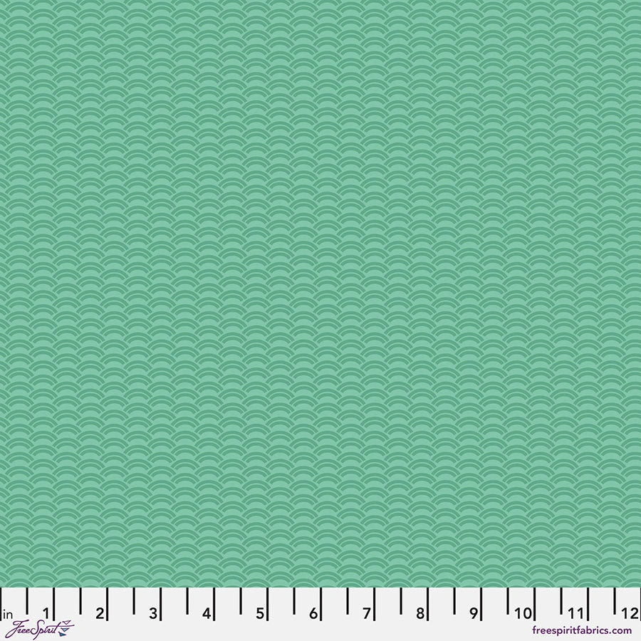 Chromatics Jade Crescent Fabric Yardage - quilt fabric for sewing and quilting projects