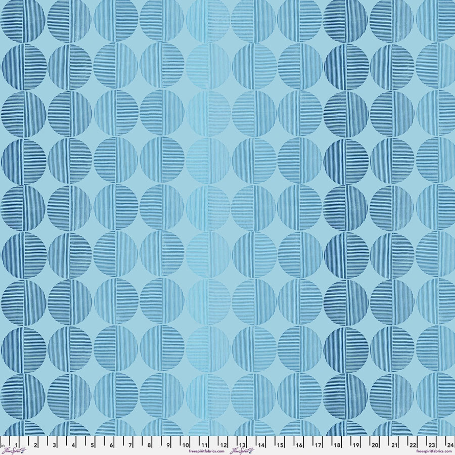 Findings Indigo Small Encircled Fabric Yardage - quilt fabric for sewing and quilting projects