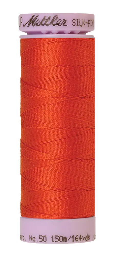 Mettler Cotton Silk Finish 50wt Paprika large spool quilting thread