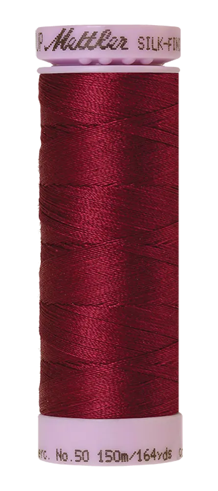 Mettler Cotton Silk Finish 50wt 150m Pomegranate