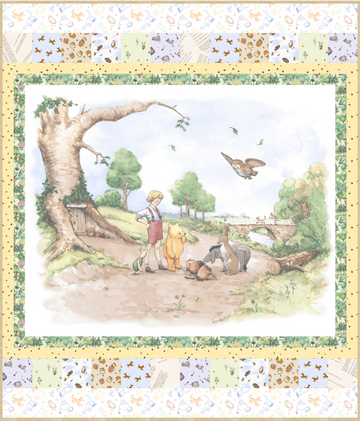 Pooh and Friends Quilt Kit - complete quilt kit with fabric and instructions