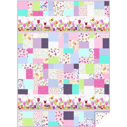 Pretty In Pink Quilt Kit - image 2 - complete quilt kit with fabric and instructions