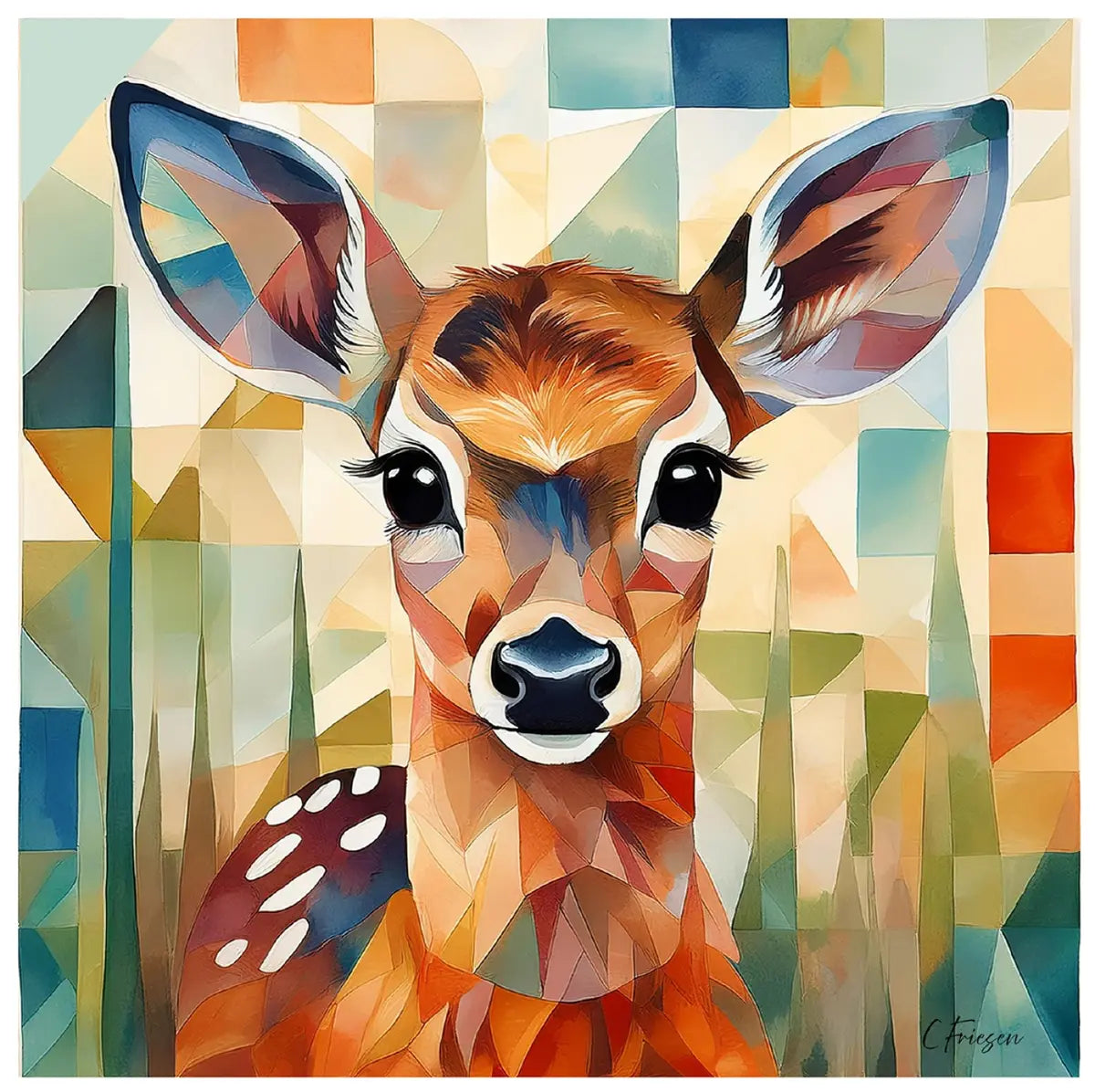 Baby Deer Greeting Card