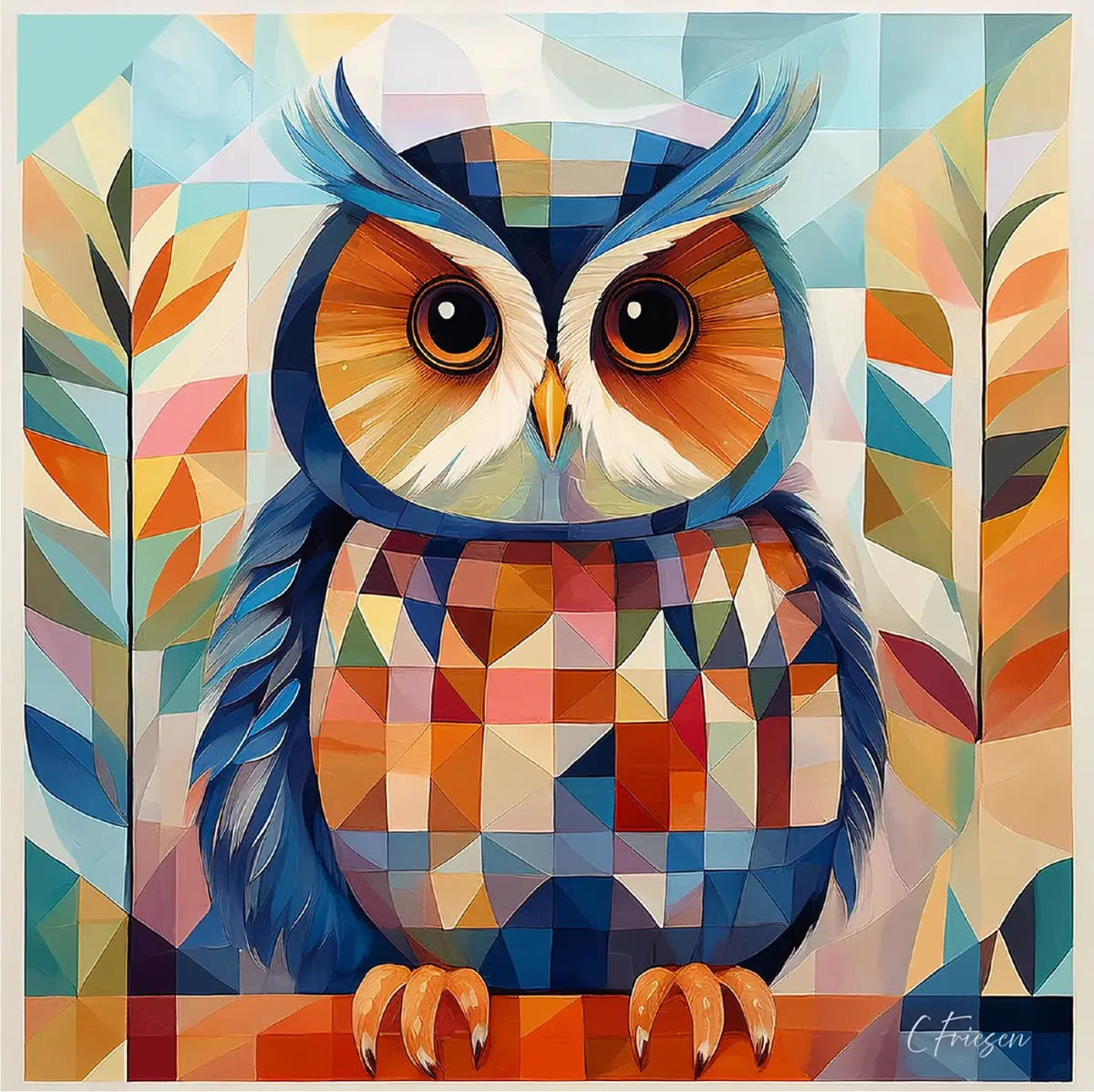 Baby Owl Greeting Card