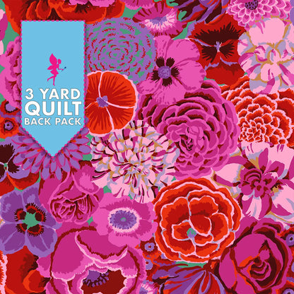 Kaffe Fassett Collective Magenta Bekah 108" Wide 3 Yard Quilt Fabric Back Pack