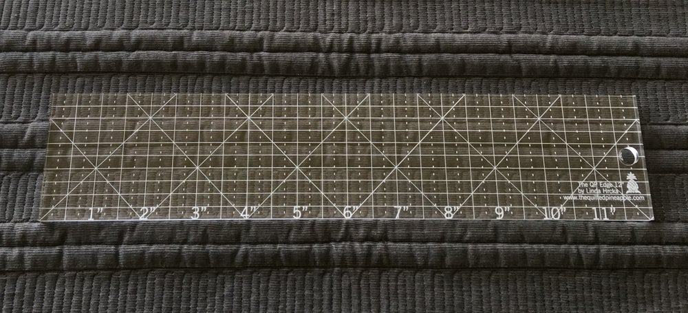 Quilted Pineapple 12" Edge Straight Ruler - quilting ruler for precision cutting