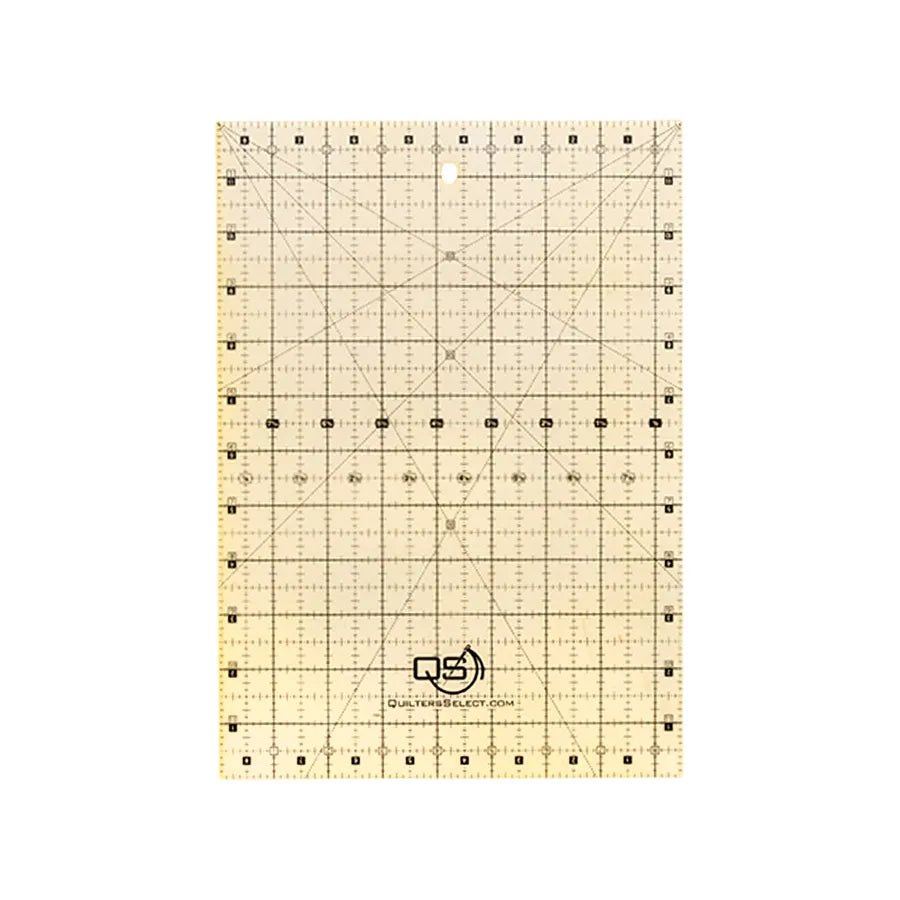 Quilters Select Non-Slip Ruler 8-1/2in x 12in - image 1 - quilting ruler for precision cutting