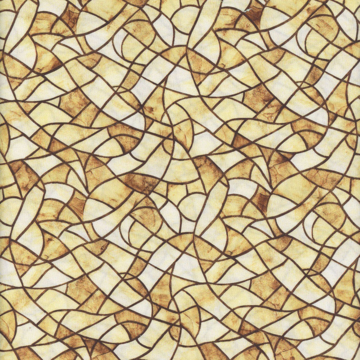 Spirit of Ireland Cream Celtic floral quilting fabric by QT Fabrics
