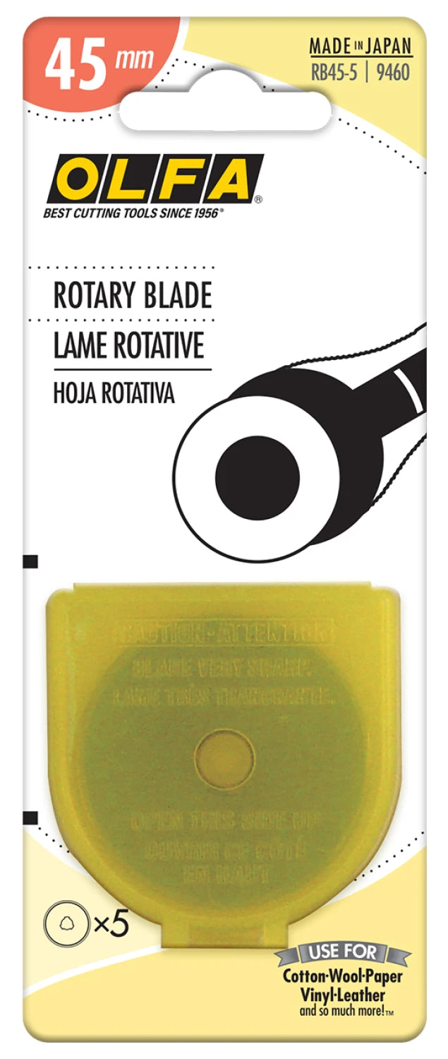 Olfa Rotary Blade 45mm 5ct