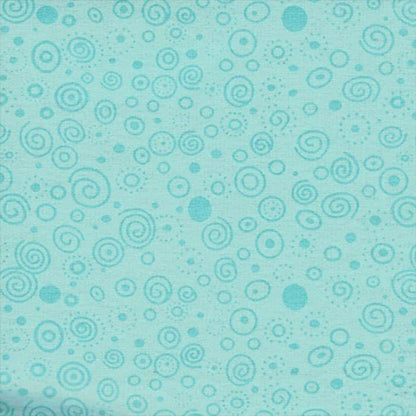Ditzy Teal 110" Wide Flannel Quilt Backing Fabric