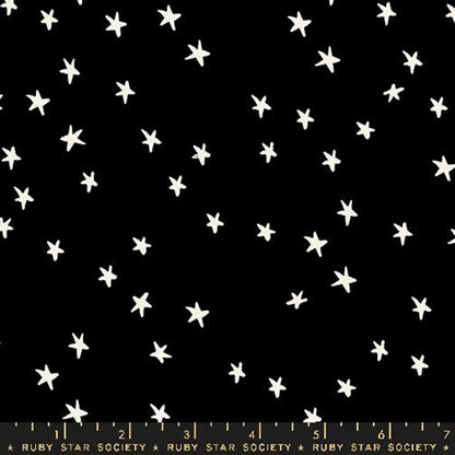 Starry Black 108" Wide Quilt Backing Fabric