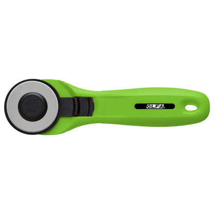 OLFA 45mm quick-change rotary cutter blade replacement close-up