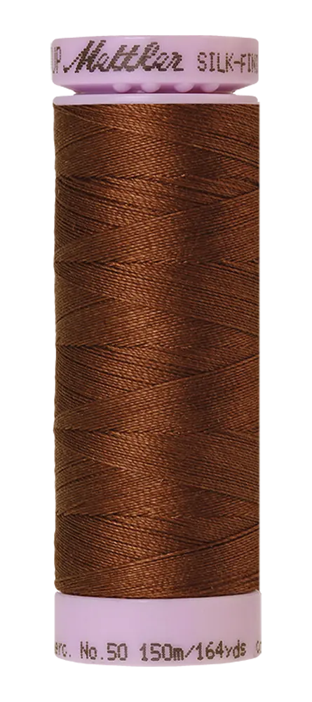 Mettler Cotton Silk Finish 50wt 150m Redwood