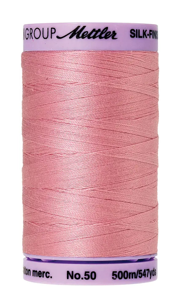 Mettler Cotton Silk Finish 50wt 500m Rose Quartz - quilting supply from Quilted Joy