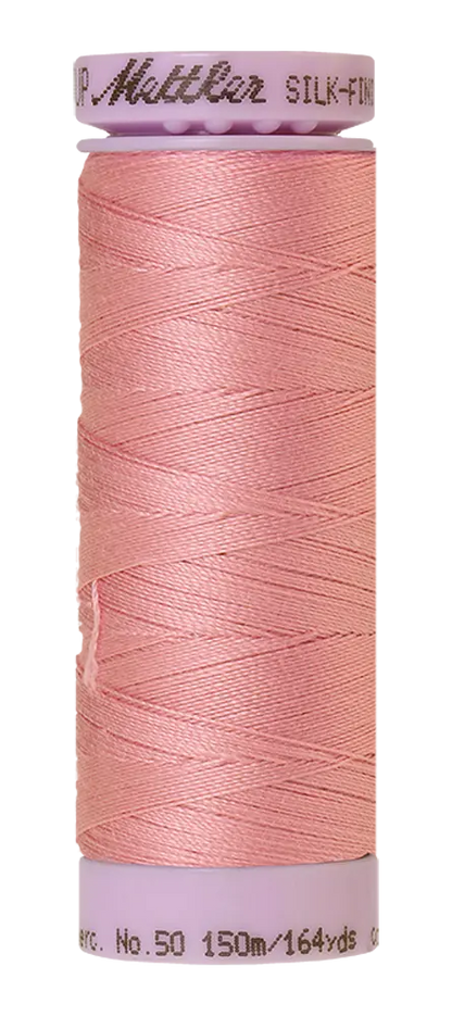 Mettler Cotton Silk Finish 50wt Rose Quartz large spool quilting thread