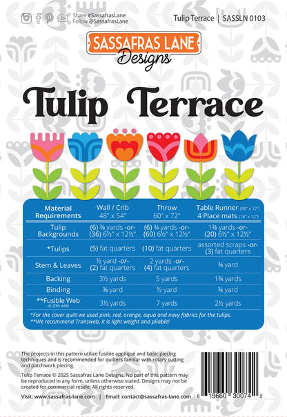 Tulip Terrace Quilt Pattern - image 2 - quilting pattern with step-by-step instructions
