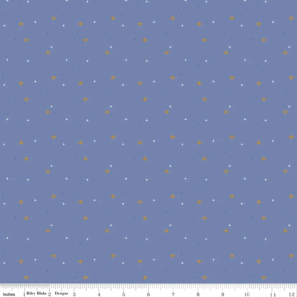 Sparkler Coastal Blue Fabric Yardage