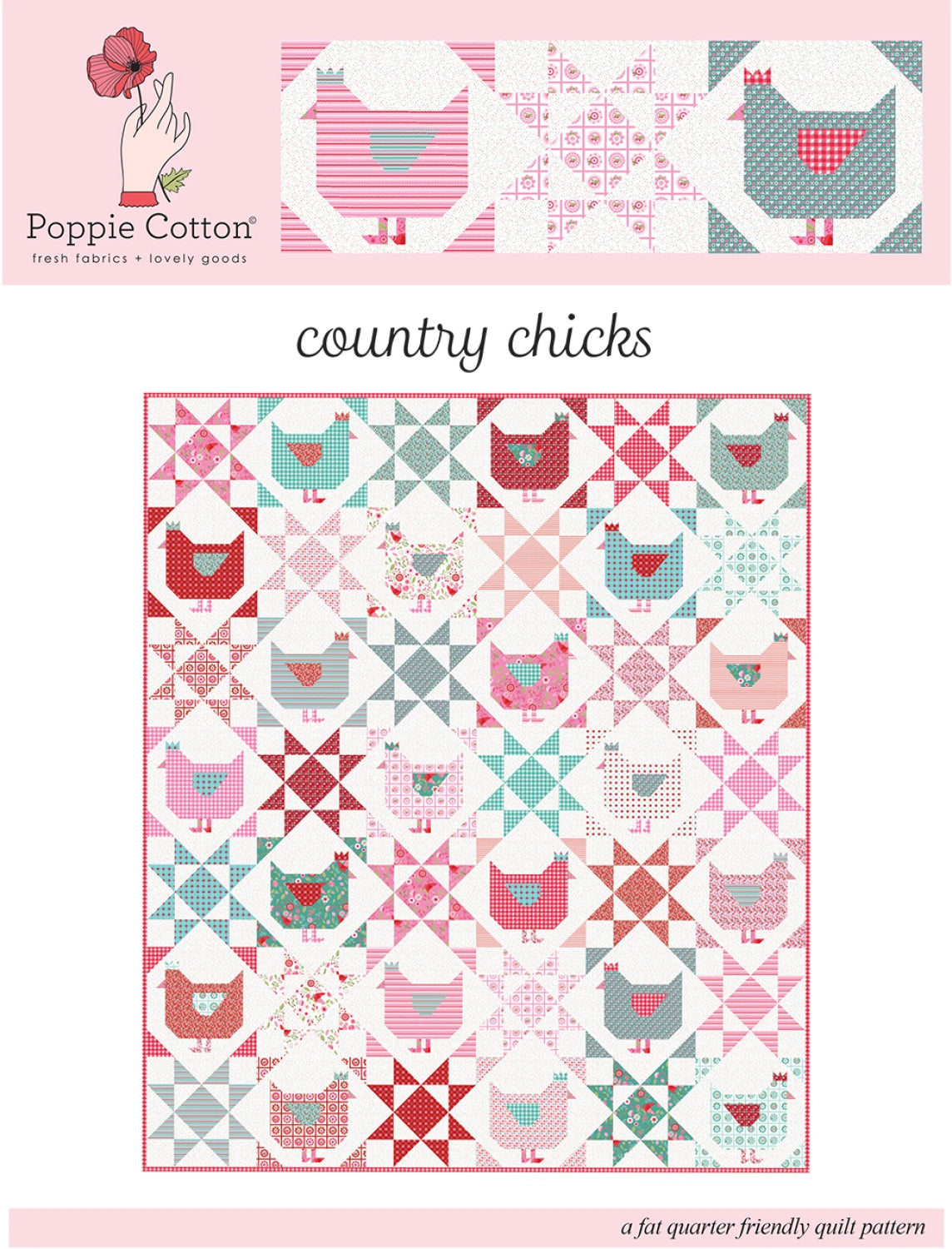 Country Chicks quilt pattern cover