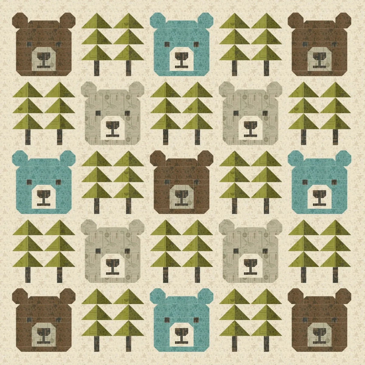 Big Bear Forest Quilt Pattern