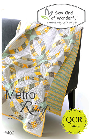 Metro Rings Quick Curve Ruler Quilt Pattern

