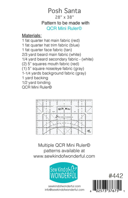 Posh Santa Quilt Pattern - image 2 - quilting pattern with step-by-step instructions