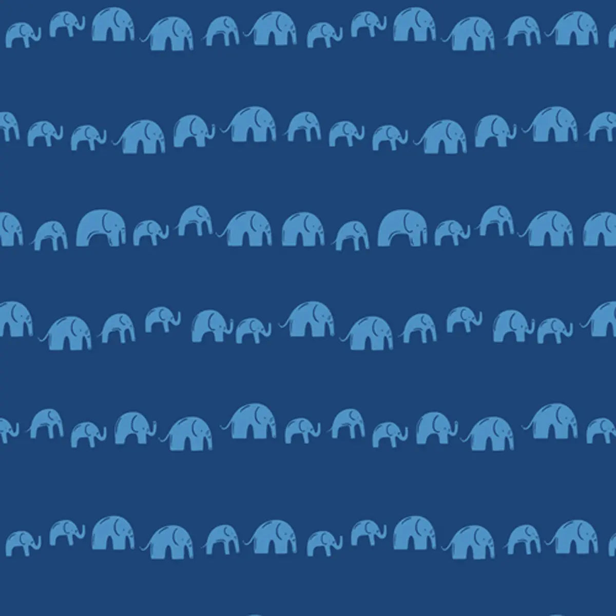 Selva Electric Elephants Echo Fabric Yardage