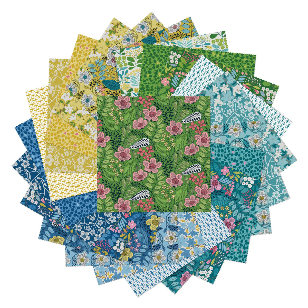 Blooming Color II 10" Squares