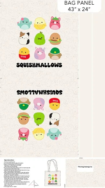 Squishmallows Bag Panel