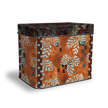 Kalinda pattern storage tin for quilting patterns