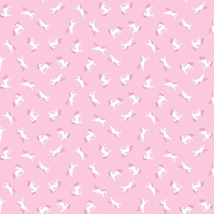 Enchanted Pink My Little Pony Fabric Yardage - quilt fabric for sewing and quilting projects
