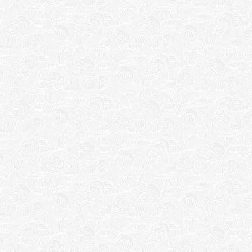 Monochrome White Making Waves Fabric Yardage