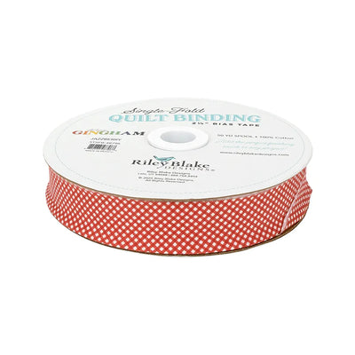Micro Gingham Jazzberry 2.5"  Bias Quilt Binding