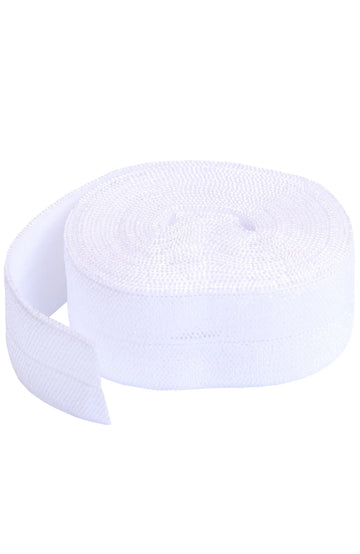 Fold Over Elastic White 0.75" x 2 yards