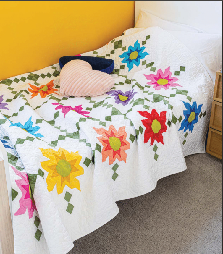 Love of Quilting Wildflower Blossoms Quilt Kit - image 1 - complete quilt kit with fabric and instructions